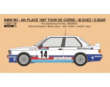 Decal – BMW M3 - 1987 Tour de Corse rallye - M.Duez / G.Biar